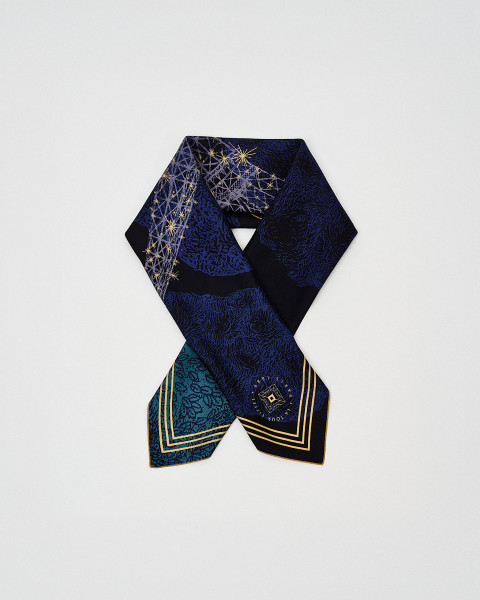 67x67cm Night Silk Scarf - Eiffel Tower Shop
