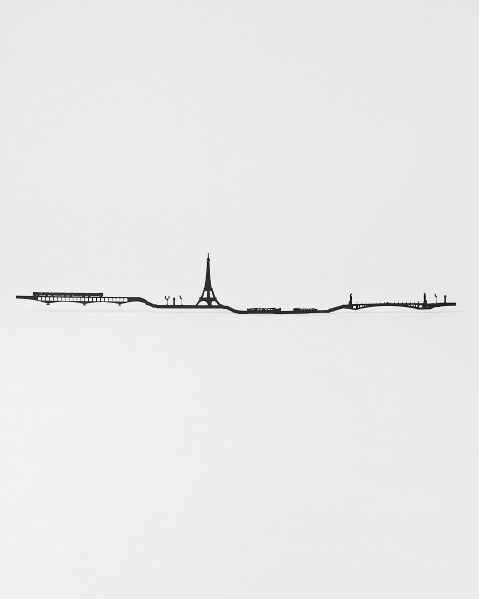 Decoración mural París 50cm negra - Tienda Torre Eiffel
